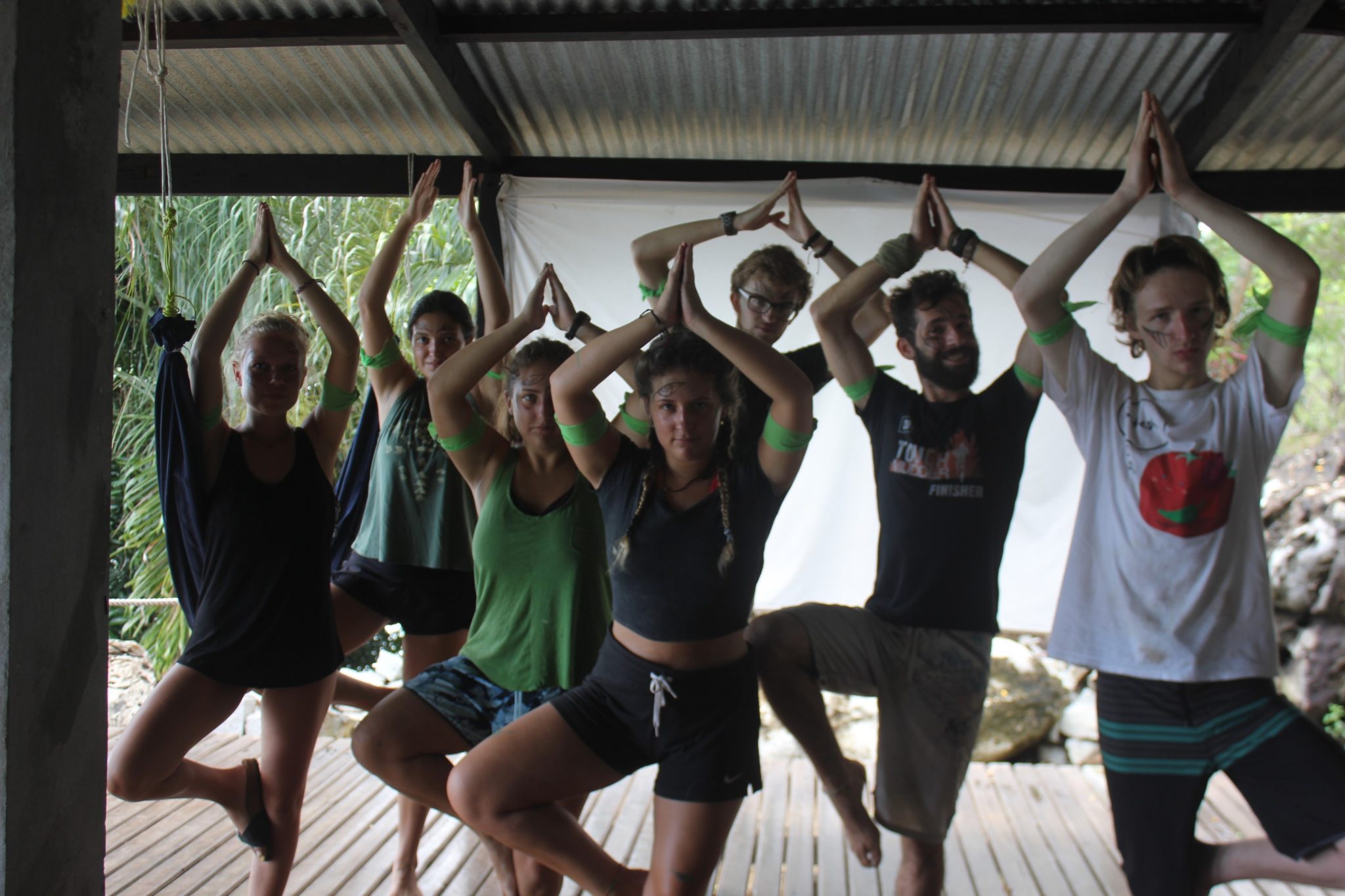 Volunteers & Staff Turtle Cove Olympics - Yoga Tree Pose Leaves